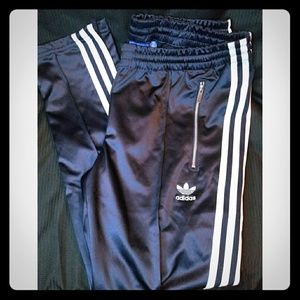 Navy adidas cigarette pant